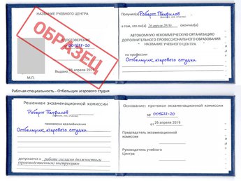 Обучение Отбельщик агарового студня