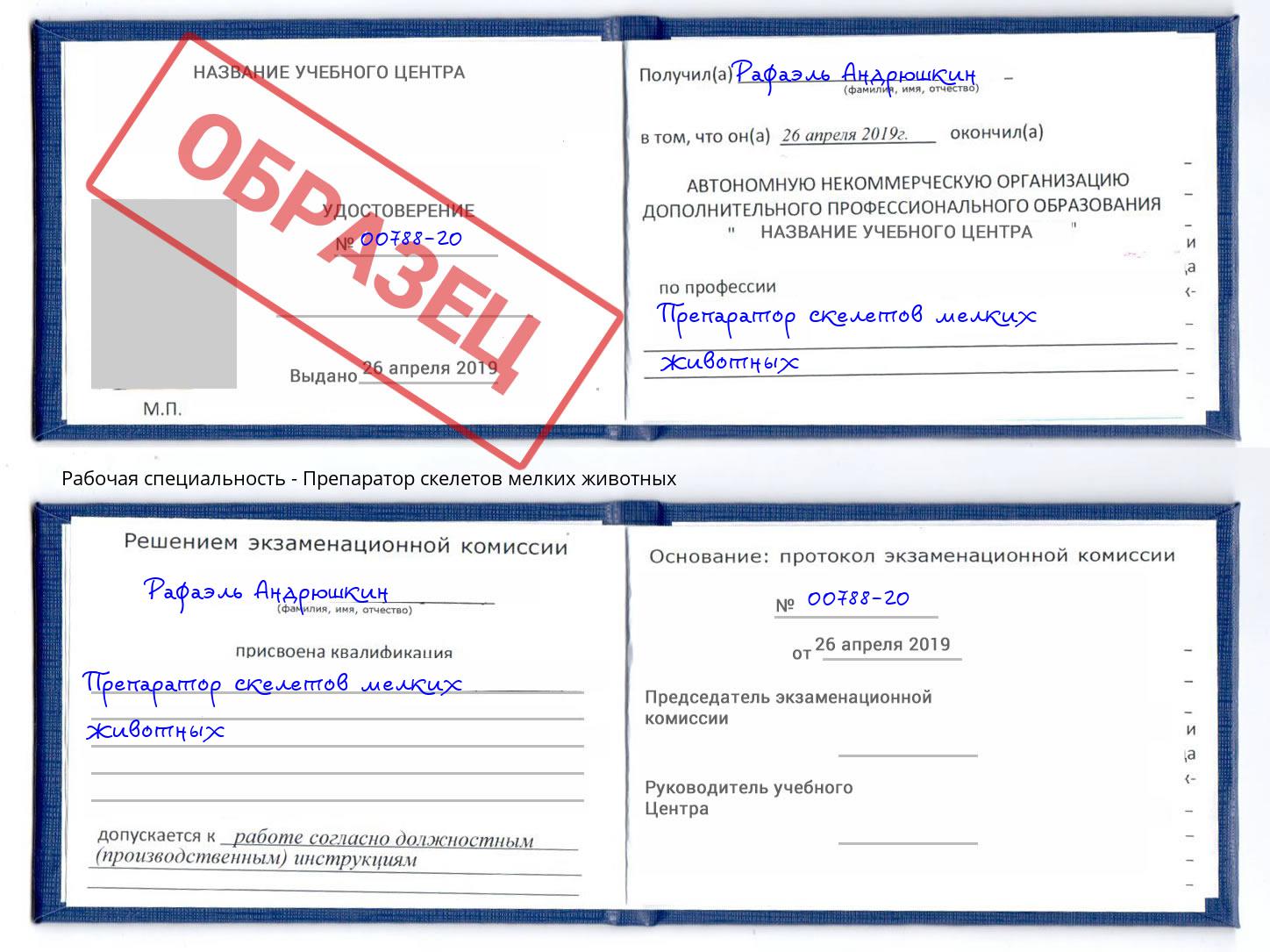 Препаратор скелетов мелких животных Сертолово